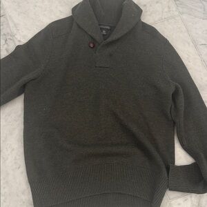 Banana Republic Men's Olive Turtleneck Sweater